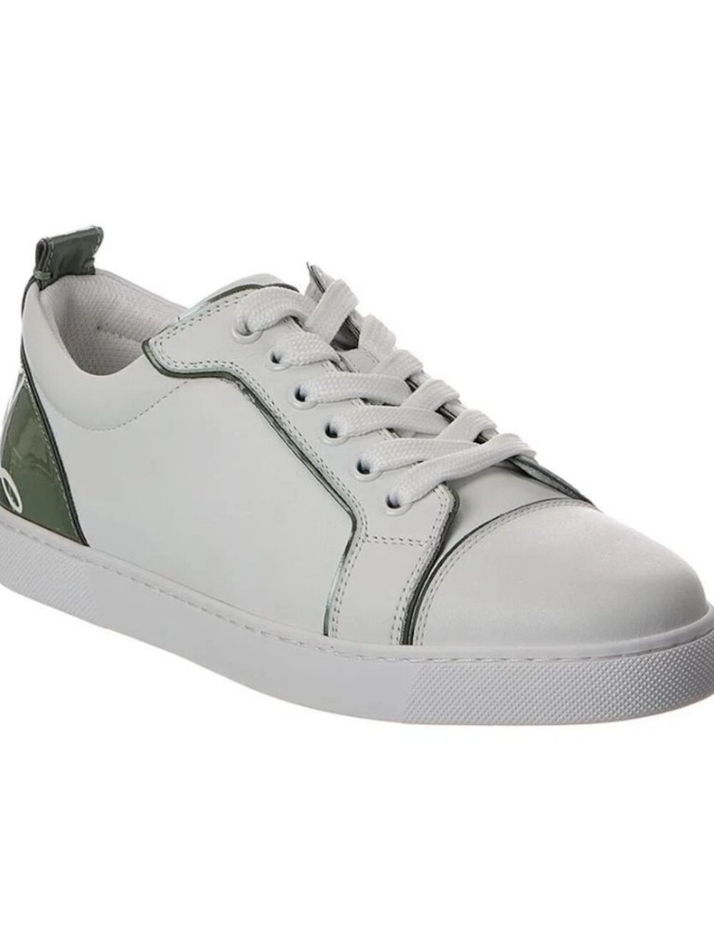 Christian Louboutin FUN LOUISE Junior Leather Signature Low Top Sneakers Shoes